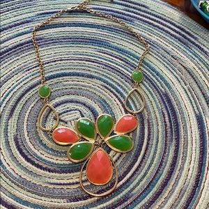 Chunky Green and Pink Necklace